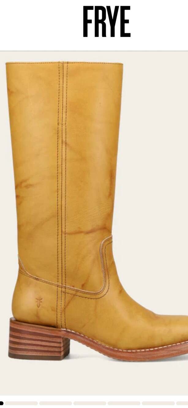 Women's Frye Campus 14L Boots banana 9B brand new $498 MSRP